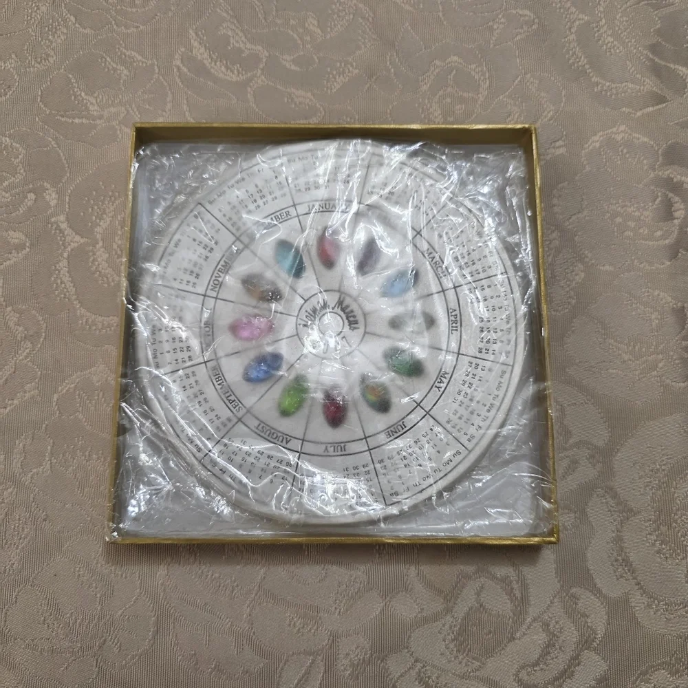 Neiman Marcus Gemstone Calendar Wheel Paperweight 2007 Collector Gift New NIB